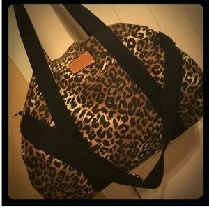 Victoria Secret PINK cheetah duffle bag